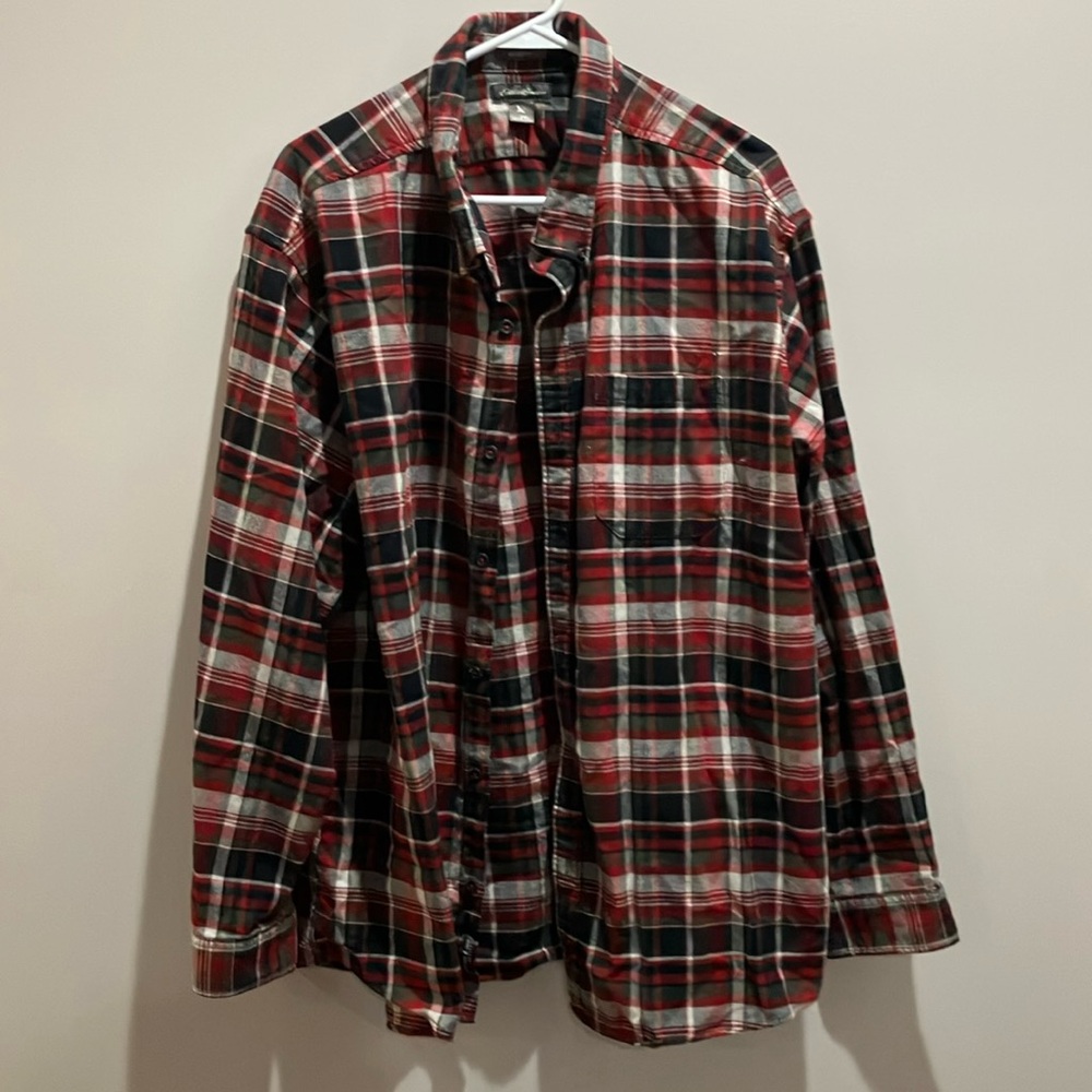 Men's Red Plaid Shirt
